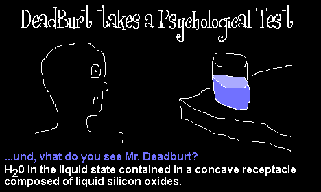 DeadBurt Comics #3 -- DeadBurt Takes a Psychological Test