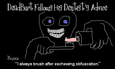 DeadBurt Comics #4 -- DeadBurt Follows His Dentist's Advice